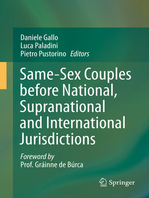 cover image of Same-Sex Couples before National, Supranational and International Jurisdictions